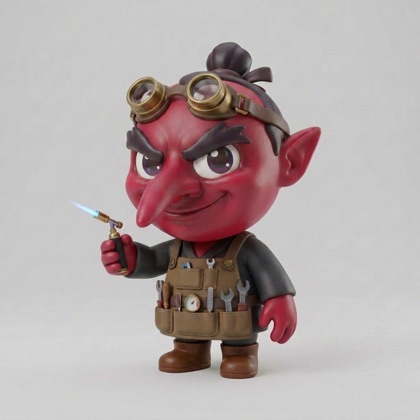 The goblin monster in maker gear