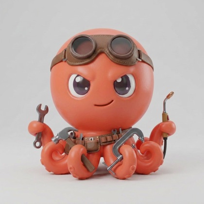 The octopus monster in maker gear